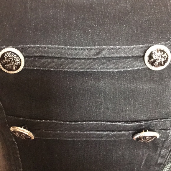 Black Denim Vest - Picture 6 of 7